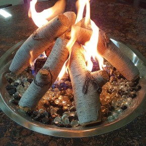 Enhance a Fire bûches bouleau Huron foyer extérieur – Passion Feu