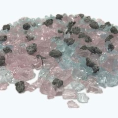 Enhance a Fire mélange de pierres et de verre concassé décoratifs Cotton Candy Kaleidoscope Glass Media – Passion Feu