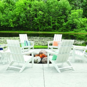 Chaise Adirondack Stationnaire Mayhew - Blanc