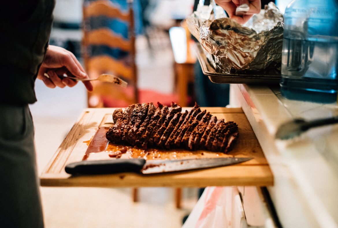 Viande cuite lente et tendre juteuse