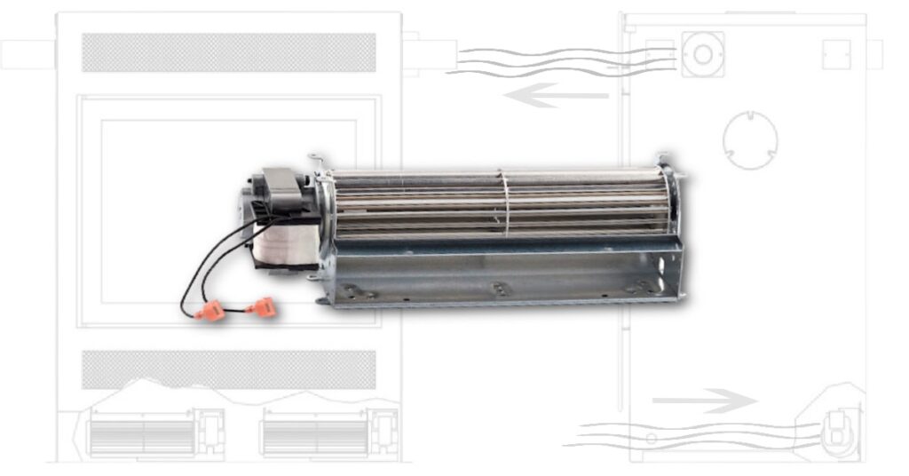 Ventilateur intégré pour foyer au bois. Qu'est-ce qu'en ventilateur de foyer?