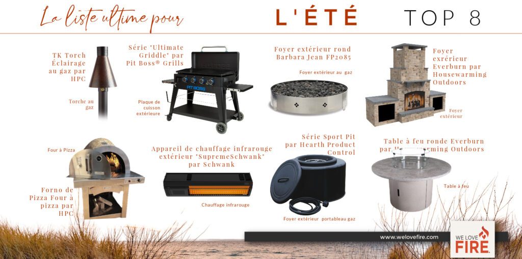 Top 8 des produits d'été !